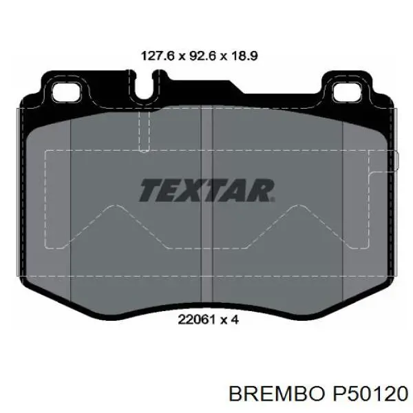 Comprar P50120 Brembo Pastillas delanteras de freno