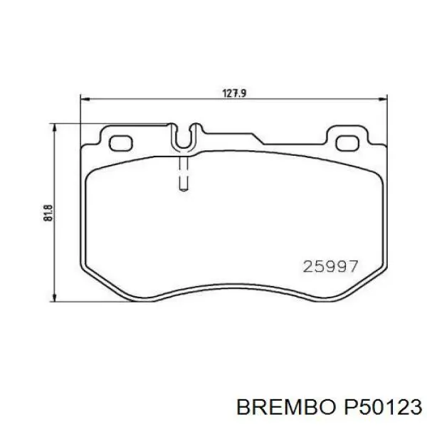 P50123 Brembo pastillas de freno delanteras