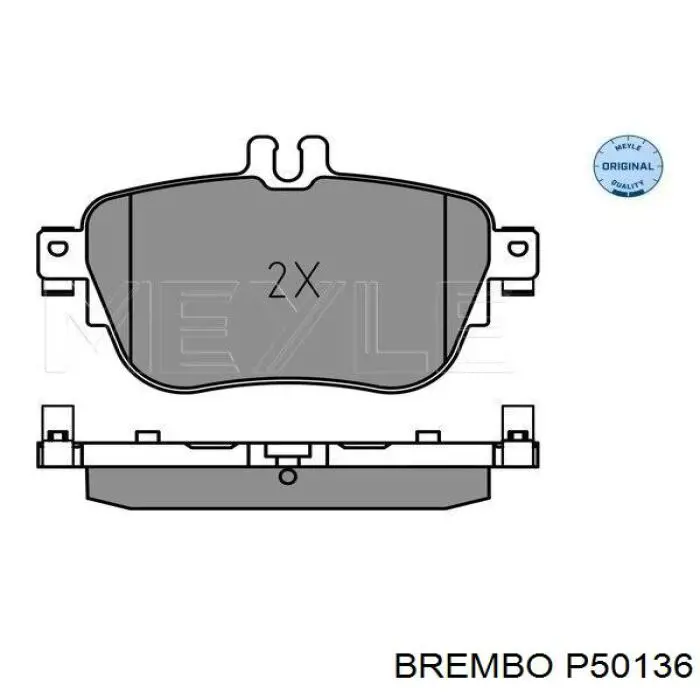 Pastillas traseras de freno Brembo P50136 precio, desde 52,98 EUR