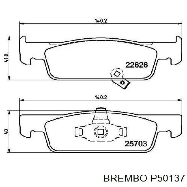 P50137 Brembo disco de freno delantero