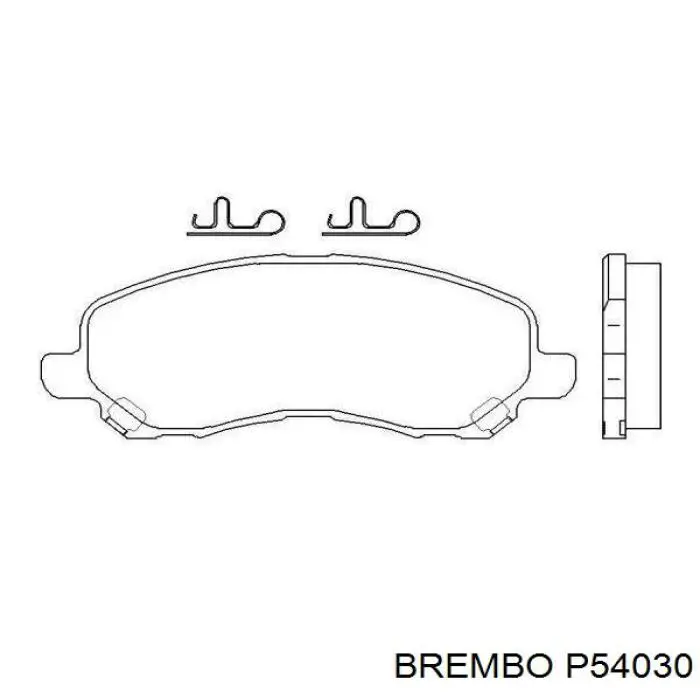 P54030 Brembo pastillas de freno delanteras