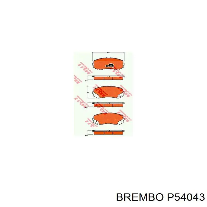 Pastillas de freno P54043 Brembo