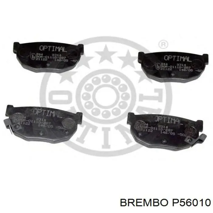 P56010 Brembo pastillas de freno traseras