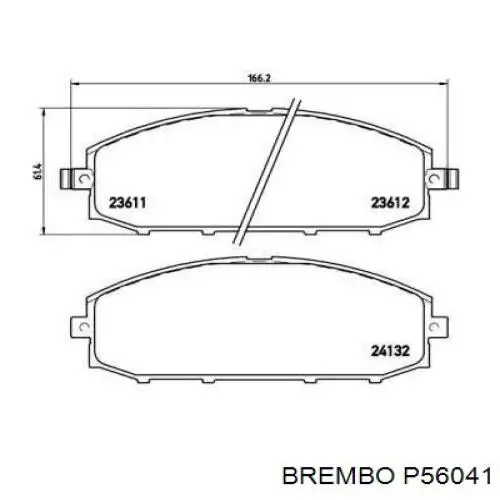 Pastillas freno delanteras Brembo P56041 precio, desde 29,14 EUR