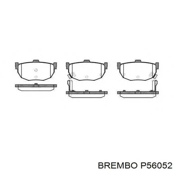 P56052 Brembo Pastillas delanteras
