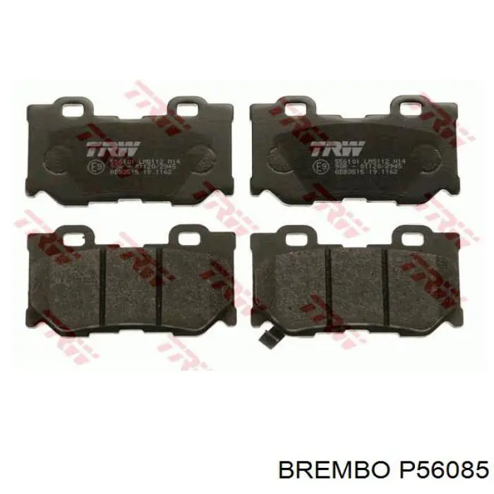 P56085 Brembo pastillas de freno traseras