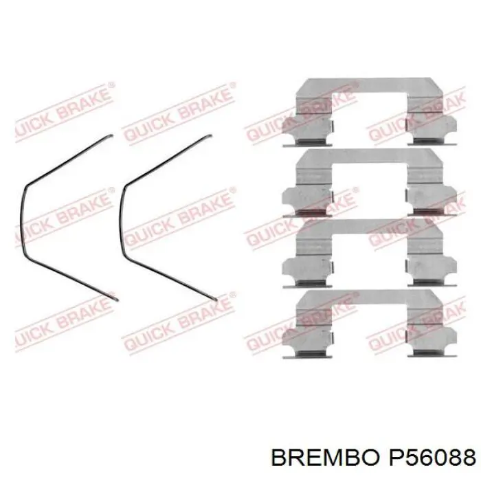 P56088 Brembo pastillas de freno delanteras