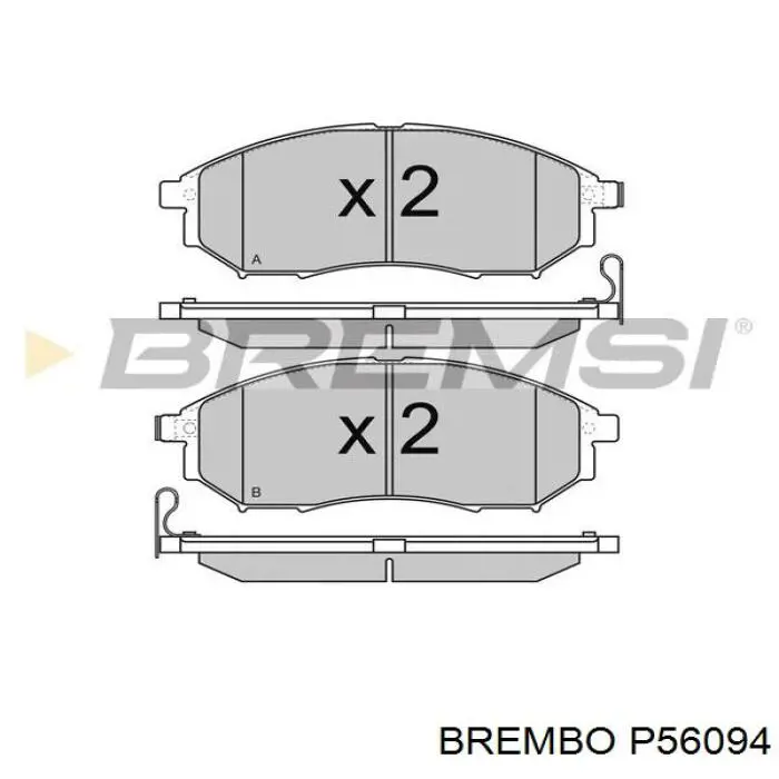 Pastillas de freno delanteras Nissan Navara D40M