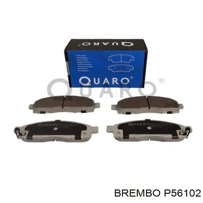 Comprar P56102 Brembo Pastillas delanteras de freno
