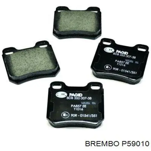P59010 Brembo pastillas de freno traseras