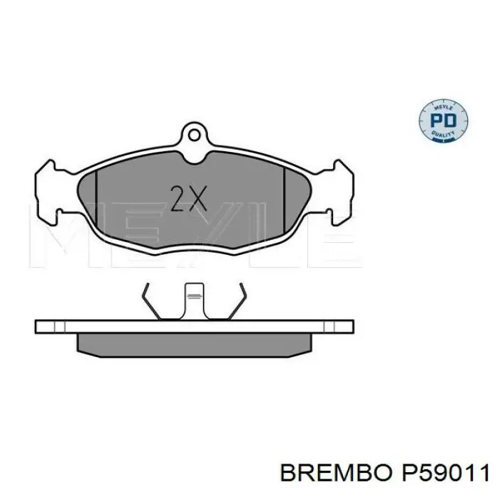 Comprar P59011 Brembo Pastillas delanteras de freno