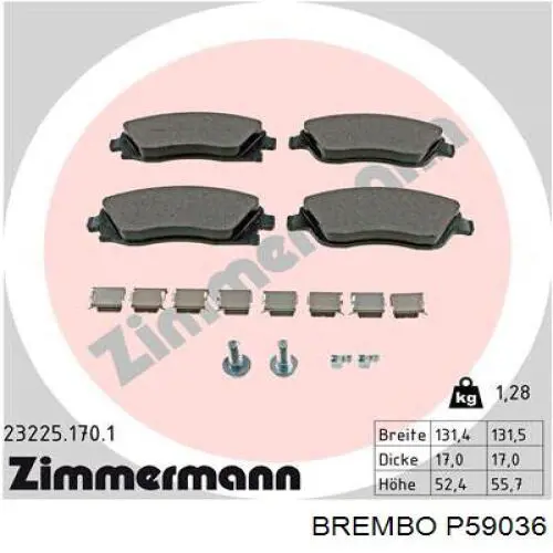 Pastillas de freno delanteras Opel Corsa F08, F68