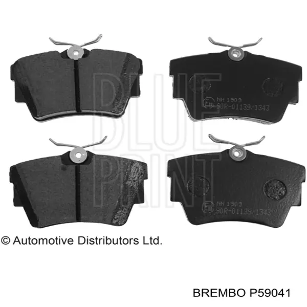 Pastillas traseras Brembo P59041