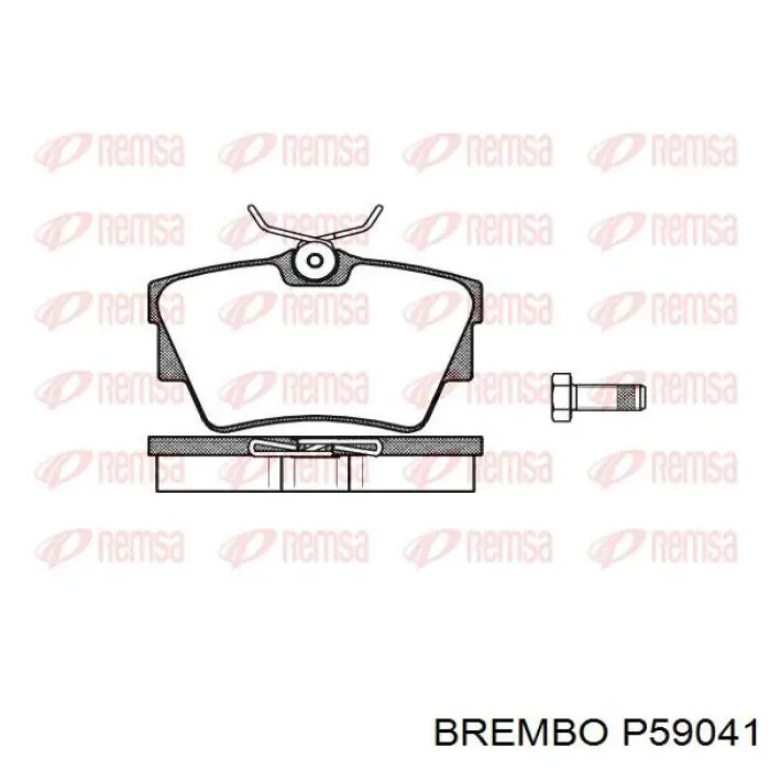 Pastillas traseras de freno Brembo P59041 precio, desde 21,71 EUR