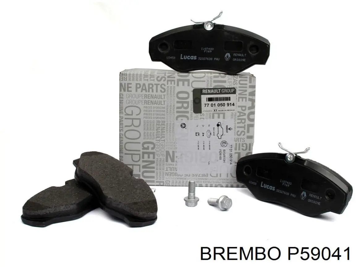 Pastillas de freno traseras P59041 Brembo