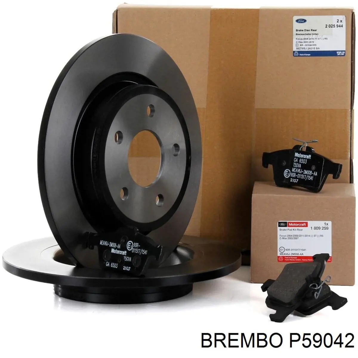 Comprar P59042 Brembo Pastillas traseras de freno