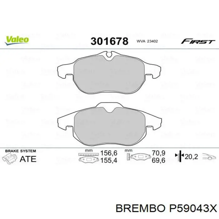 Pastillas de freno delanteras Opel Vectra
