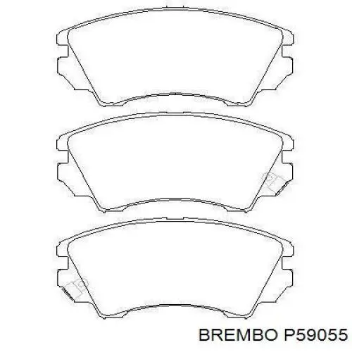 Comprar P59055 Brembo Pastillas delanteras de freno