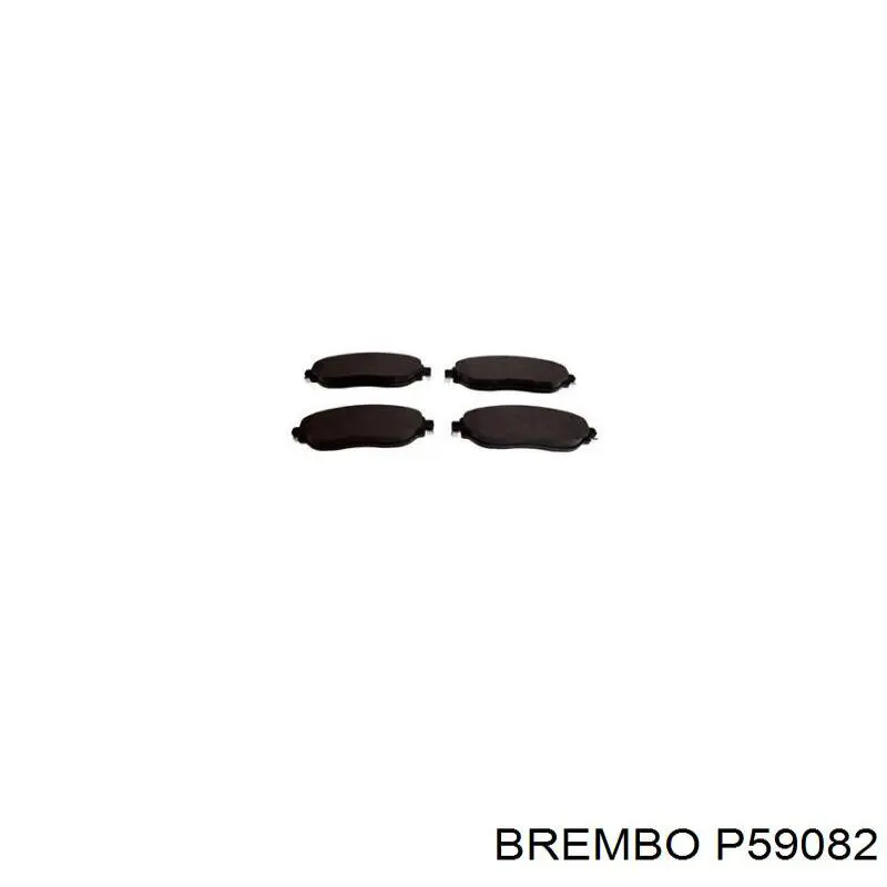 P 59 082 Brembo pastillas de freno delanteras