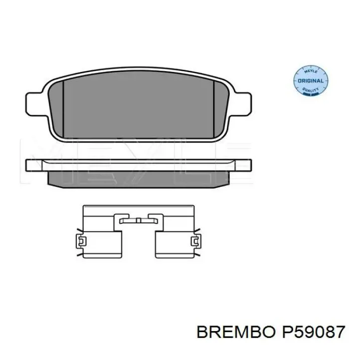Pastillas de freno traseras P59087 Brembo