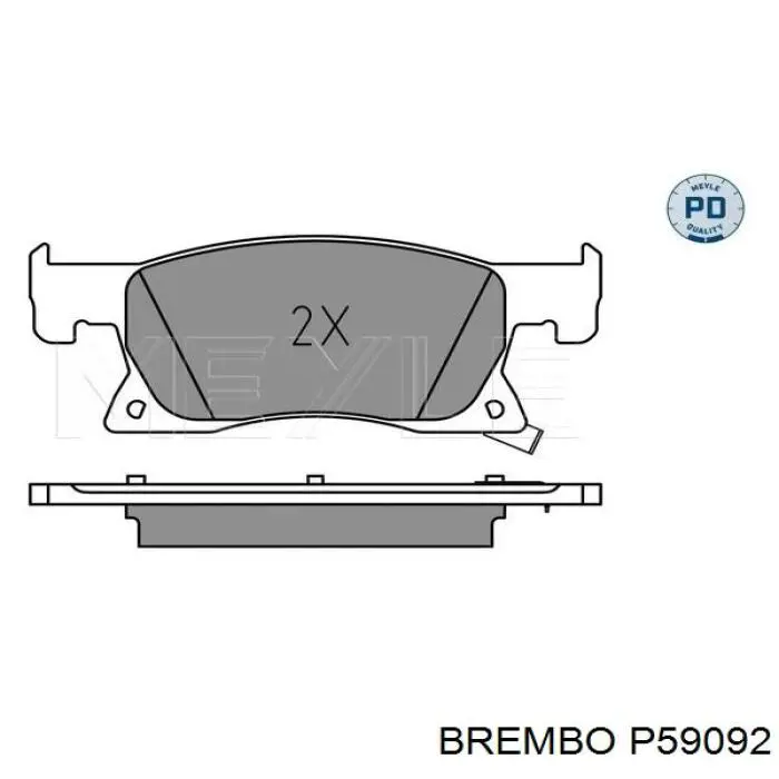 Pastillas freno delanteras Brembo P59092 precio, desde 37,24 EUR