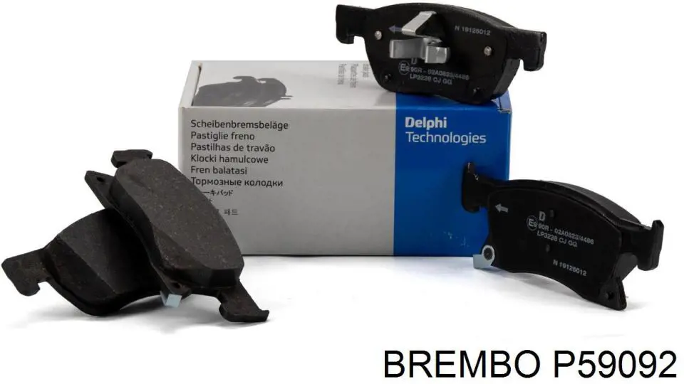 Comprar P59092 Brembo Pastillas delanteras de freno