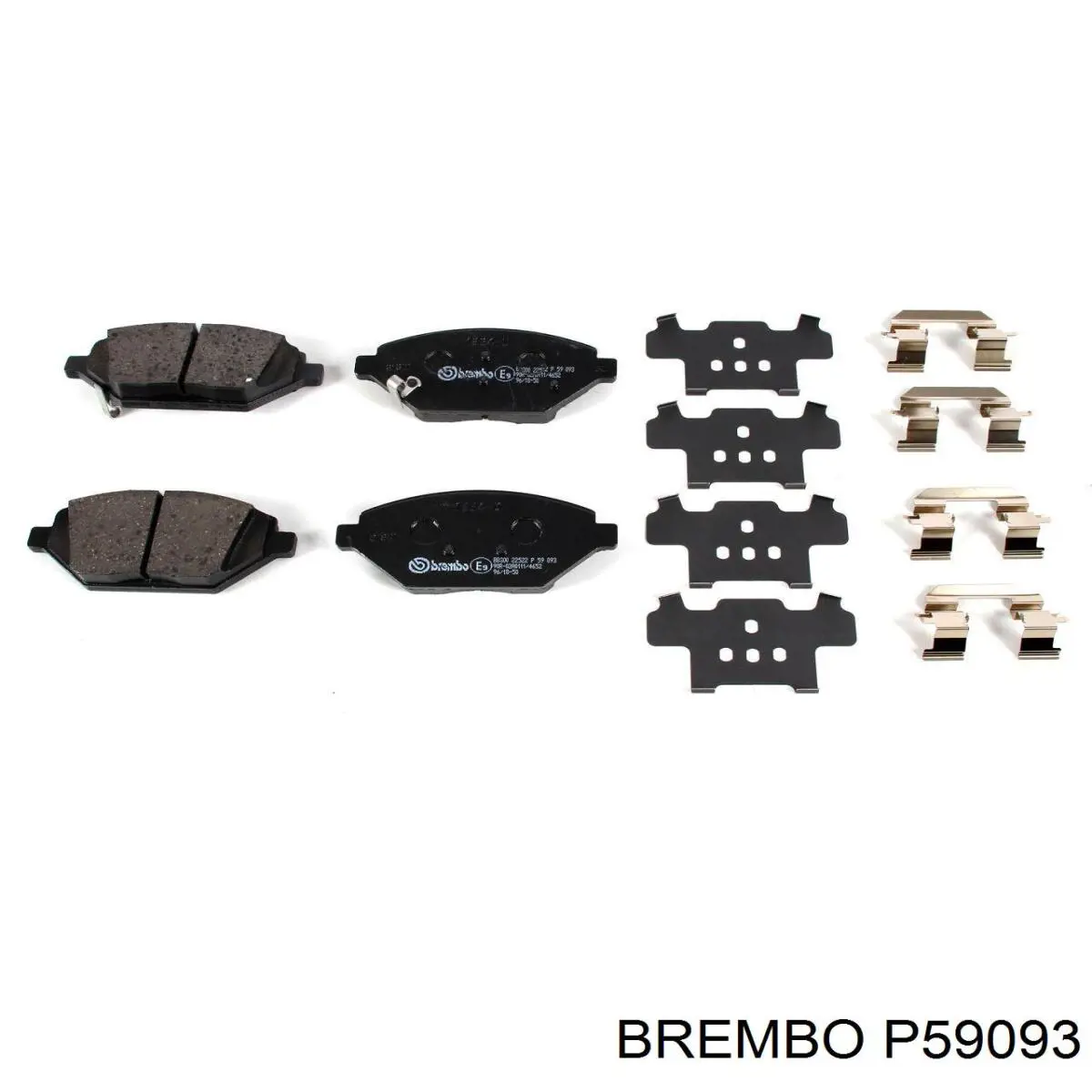 P59093 Brembo pastillas de freno delanteras