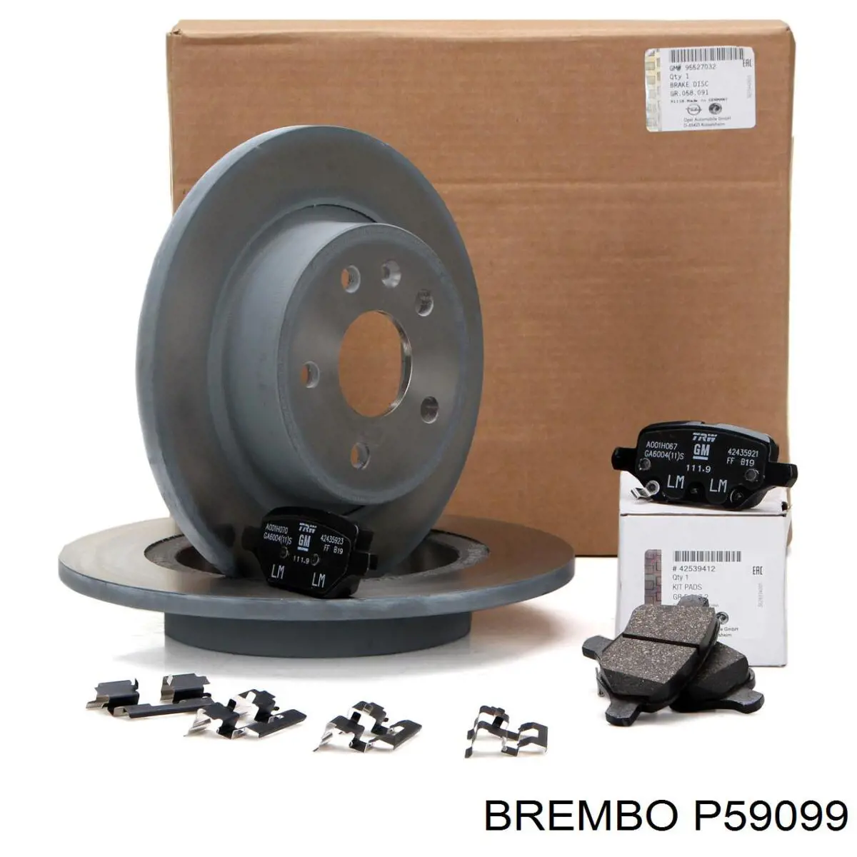 P59099 Brembo pastillas de freno traseras