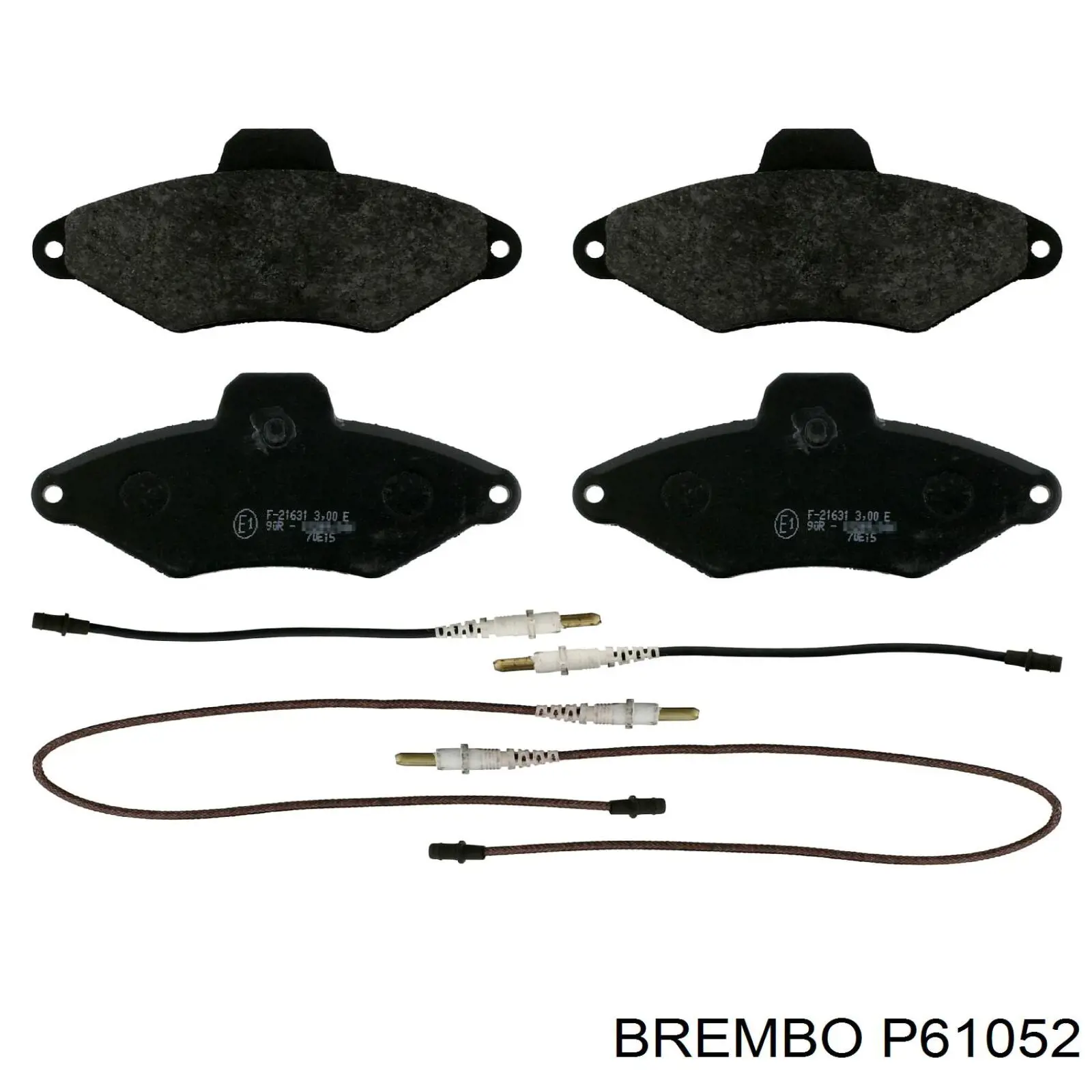 P 61 052 Brembo pastillas de freno delanteras