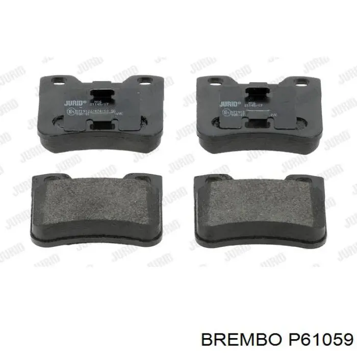 P 61 059 Brembo pastillas de freno delanteras