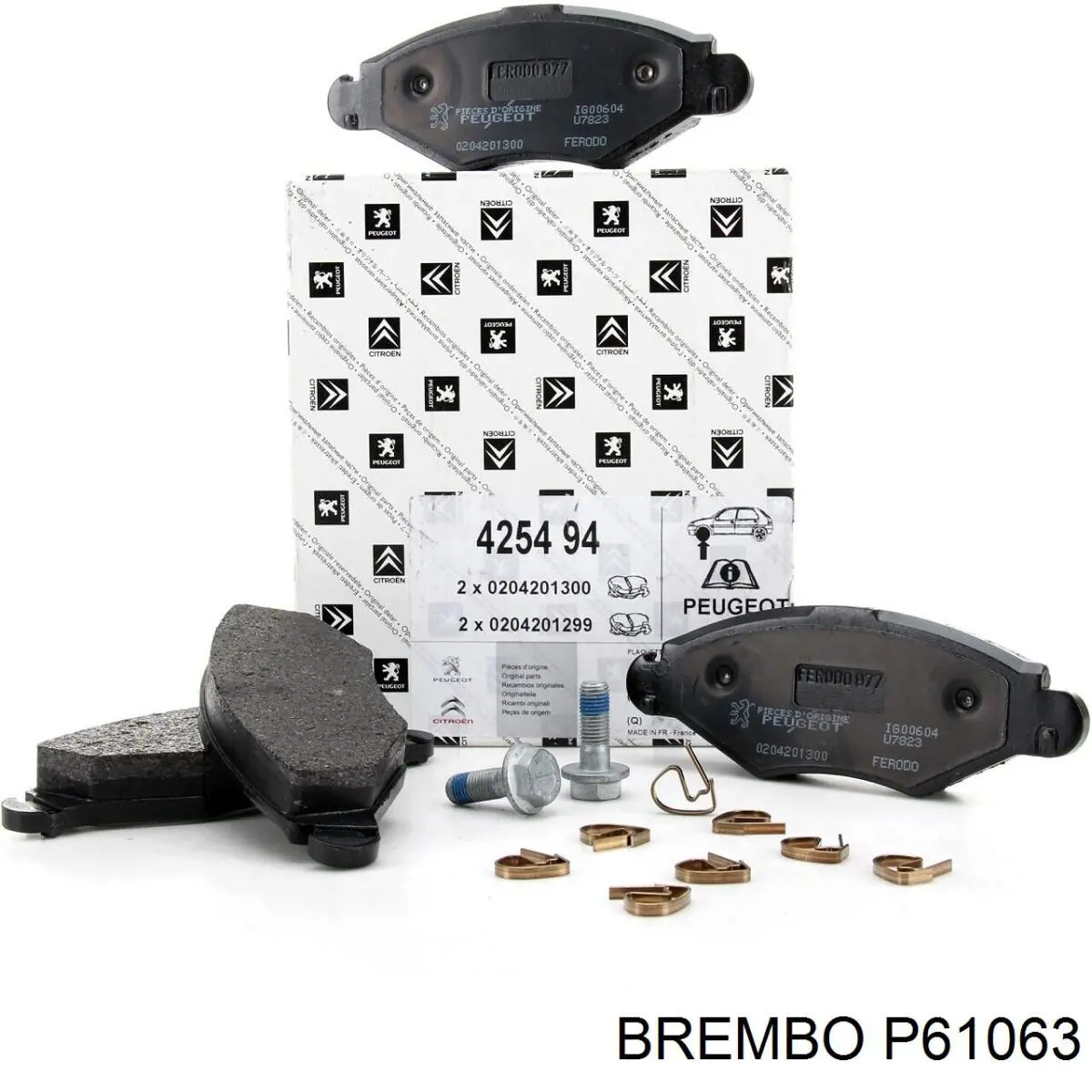 Comprar P61063 Brembo Pastillas delanteras de freno