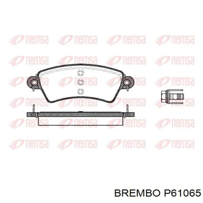 Pastillas de freno P61065 Brembo