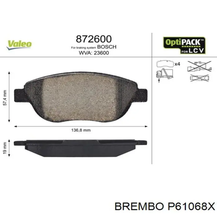 Pastillas de freno delanteras Citroen C3 1 FC