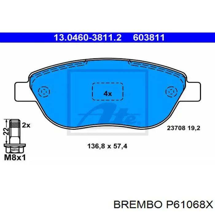 Pastillas de freno delanteras Citroen C3 1 FC