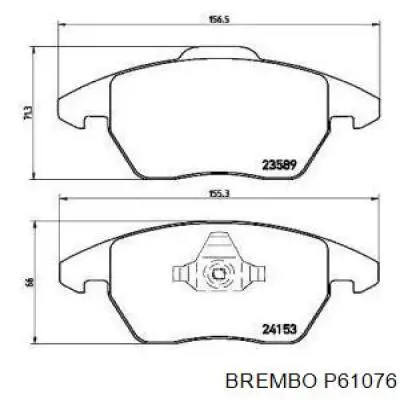 Pastillas de freno P61076 Brembo