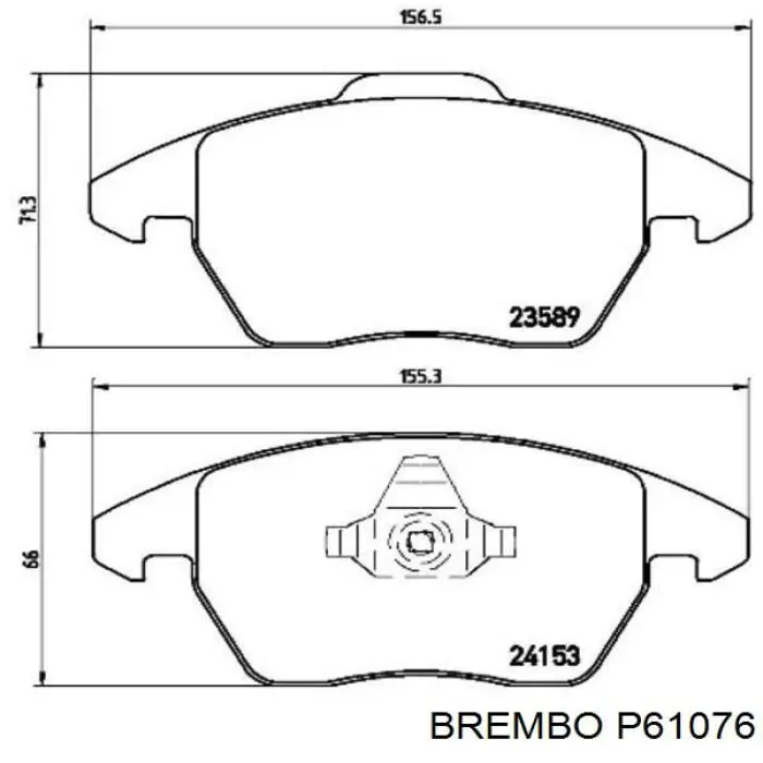 Pastillas freno delanteras Brembo P61076 precio, desde 30,29 EUR
