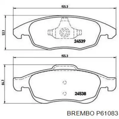 Pastillas de freno delanteras Citroen C4 UA