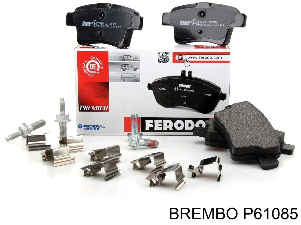 Pastillas de freno traseras P61085 Brembo