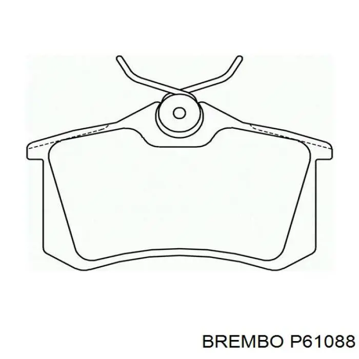 Pastillas de freno traseras P61088 Brembo