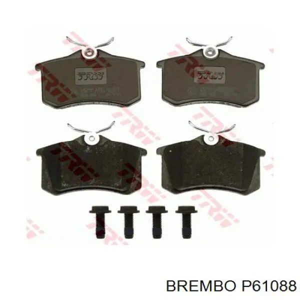 Pastillas traseras Brembo P61088