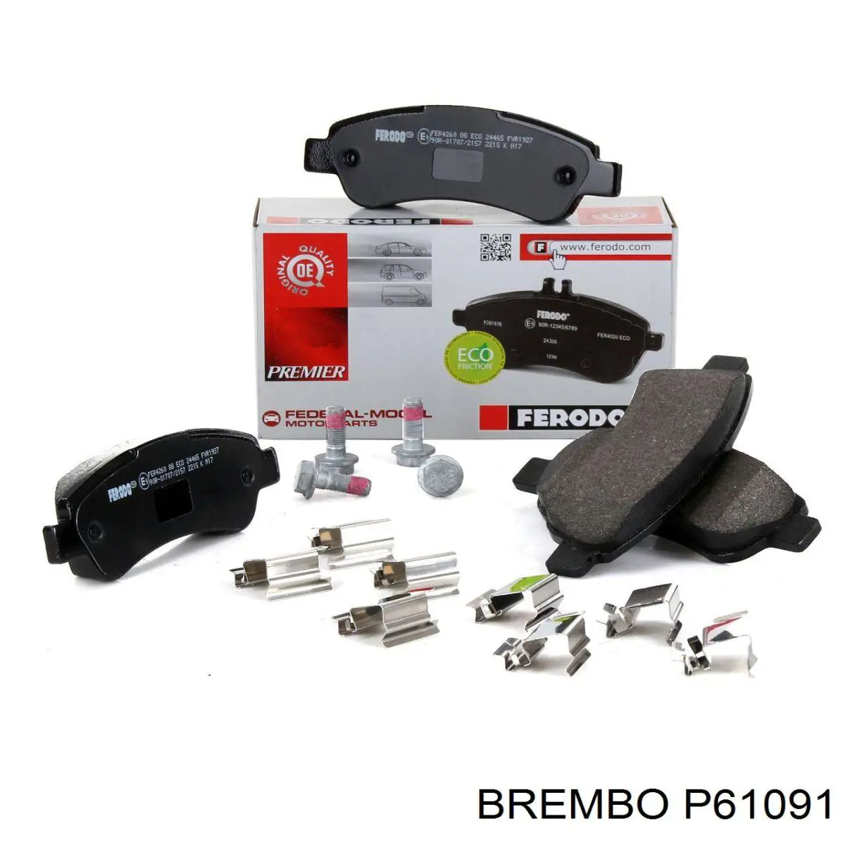 Comprar P61091 Brembo Pastillas de freno traseras