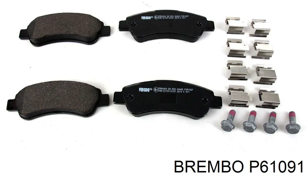 Pastillas traseras Brembo P61091