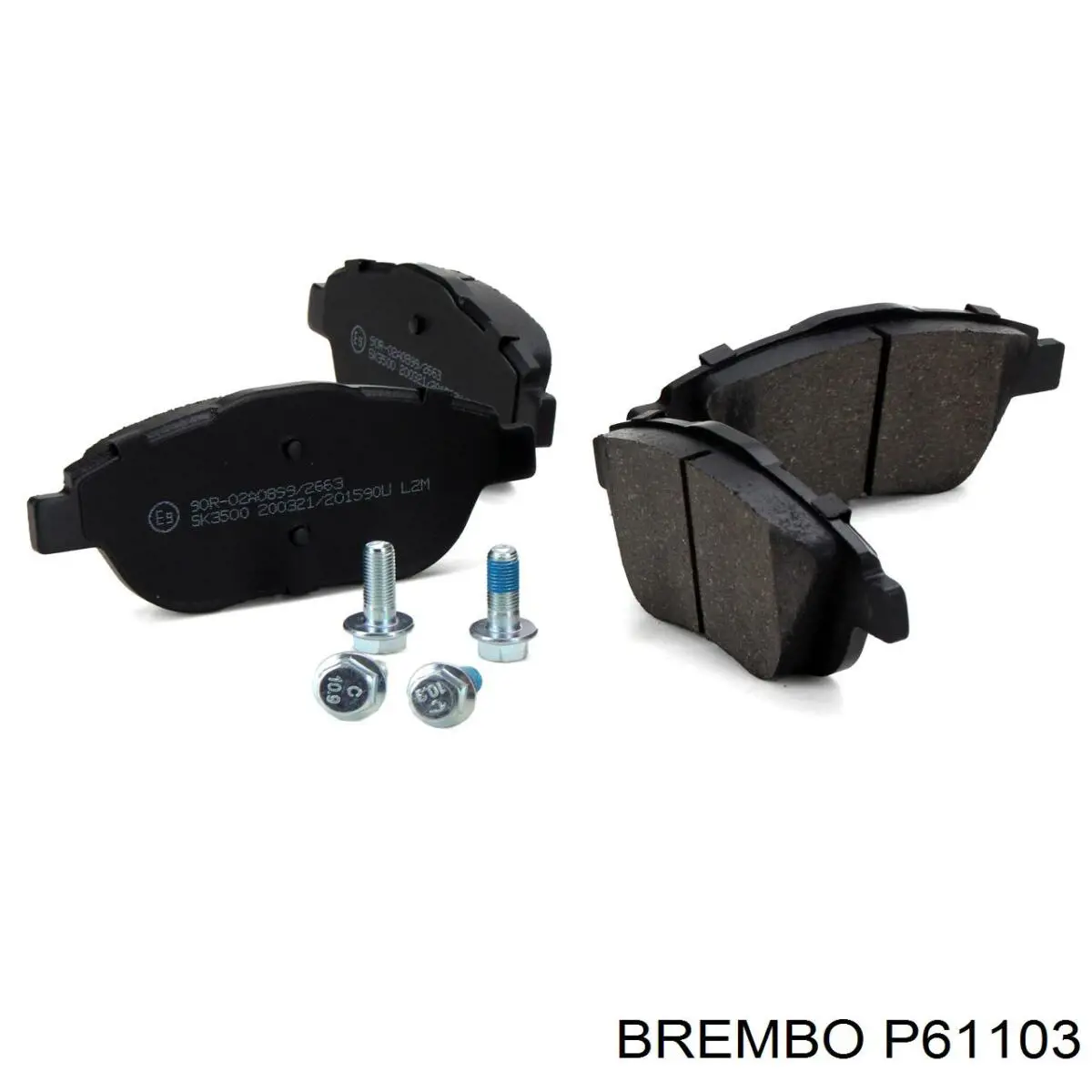 P61103 Brembo Pastillas delanteras
