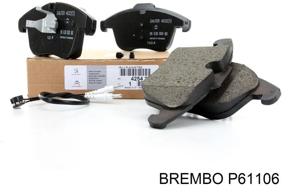 Pastillas freno delanteras Brembo P61106 precio, desde 37,22 EUR
