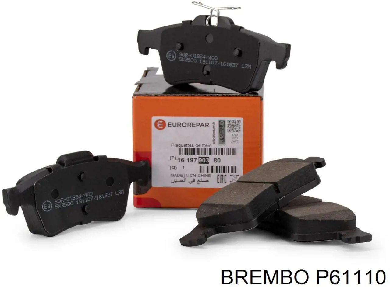 Pastillas traseras Brembo P61110