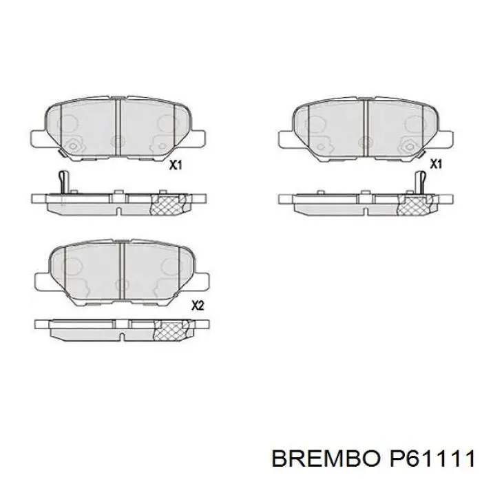 Pastillas de freno traseras Mazda 6 GJ, GL