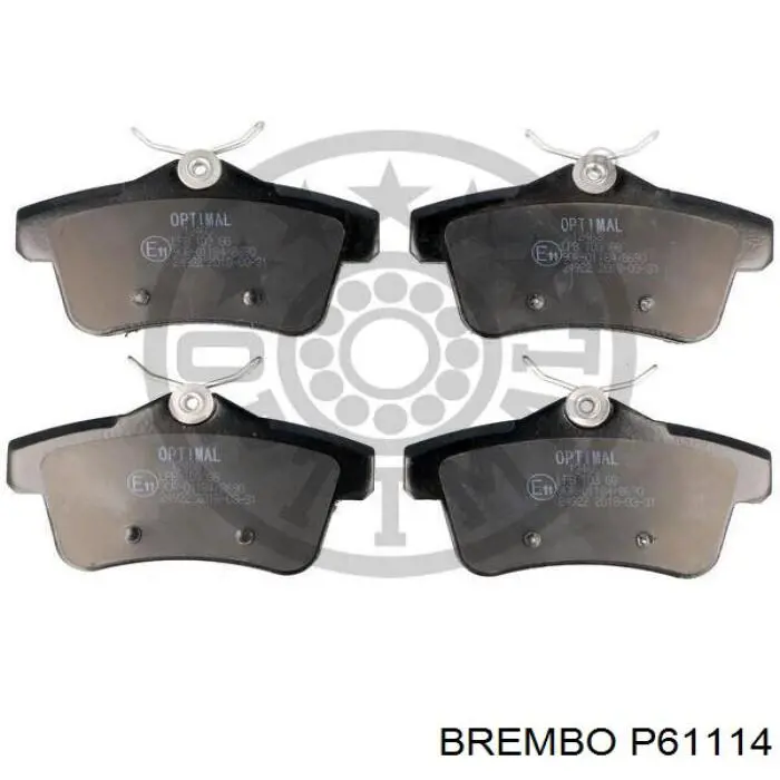 Comprar P61114 Brembo Pastillas de freno traseras