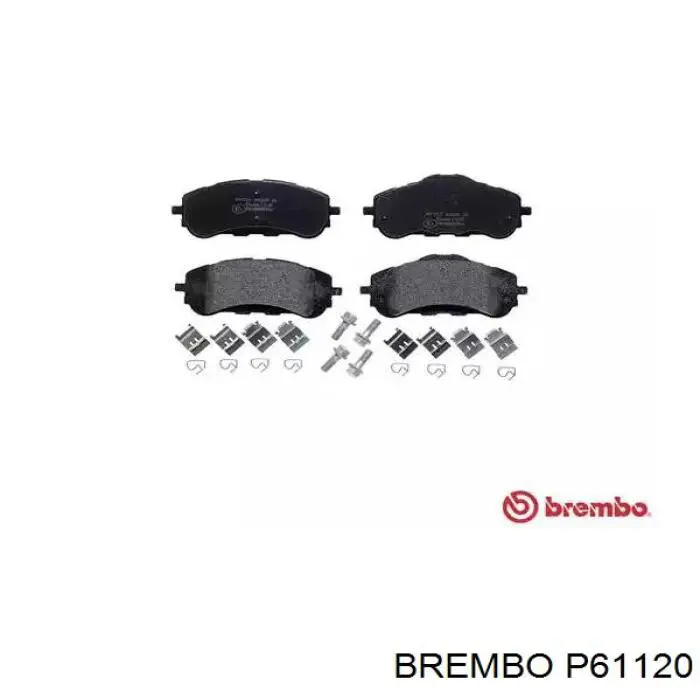 P61120 Brembo pastillas de freno delanteras