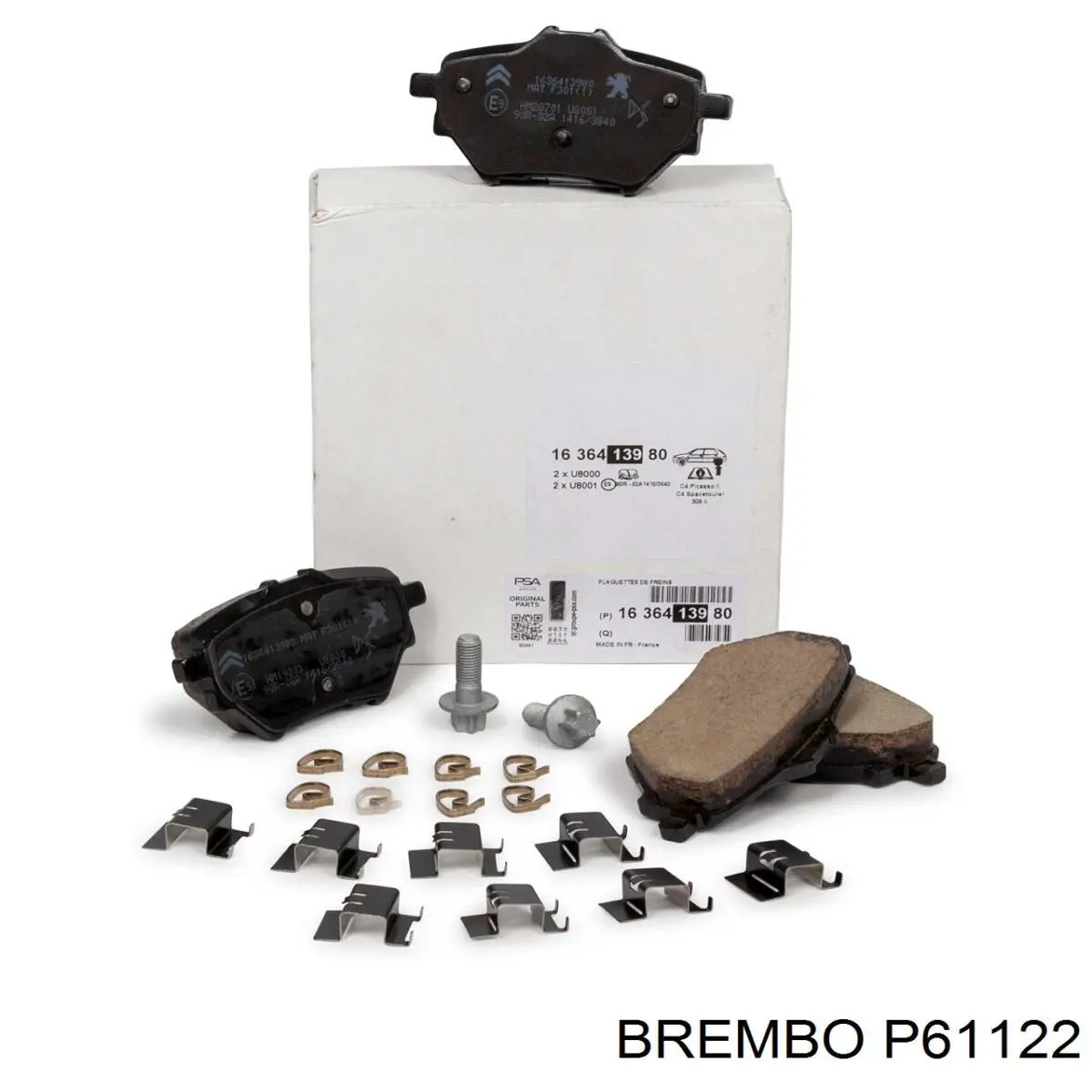 Pastillas de freno traseras P61122 Brembo