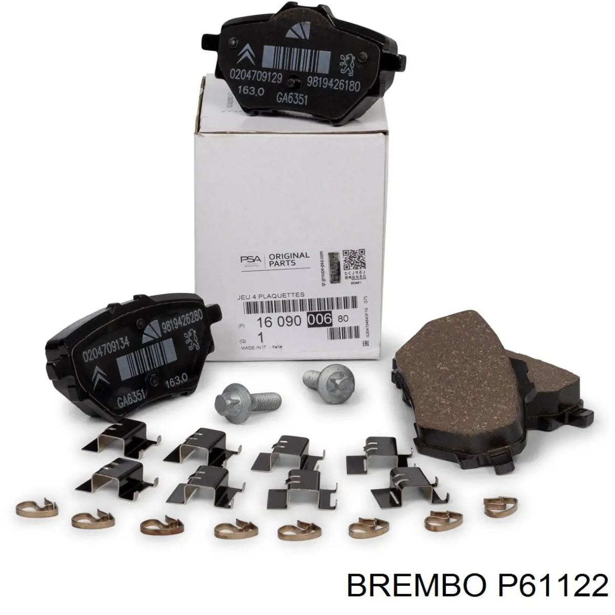 Pastillas traseras Brembo P61122